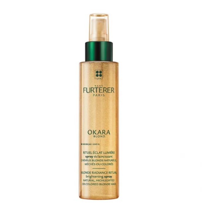 Rene Furterer Okara Blond Brightening Spray, Natural Blonde Enhancer & Shine Booster for Highlighted Hair 150ml