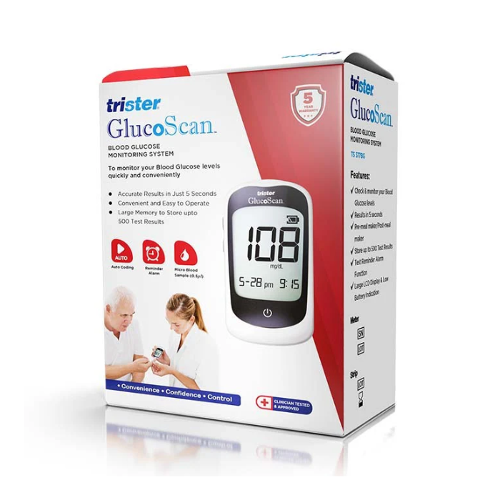 Trister Glucoscan Blood Gluco Meter Ts 377bg