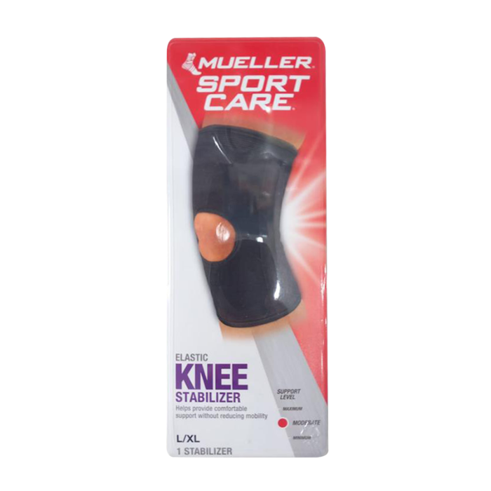Mueller Elastic Knee Stabilizer Black Large /Extra Large