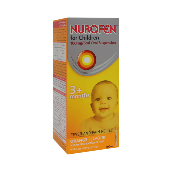 Nurofen For Children's 100mg/5ml Suspension 100ml Bottle
