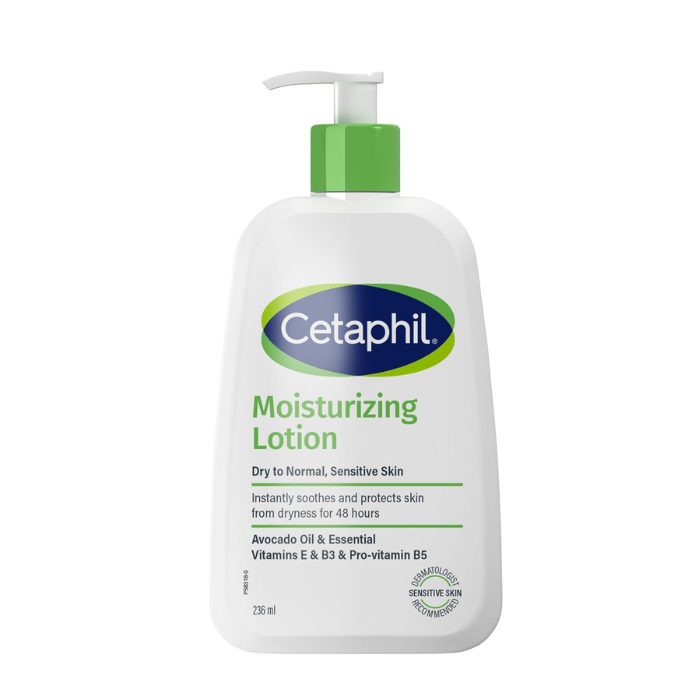 Cetaphil Moisturizing Lotion, 48H Hydration for NormAL to Dry & Sensitive Skin, Lightweight & Non-Greasy, 236ml