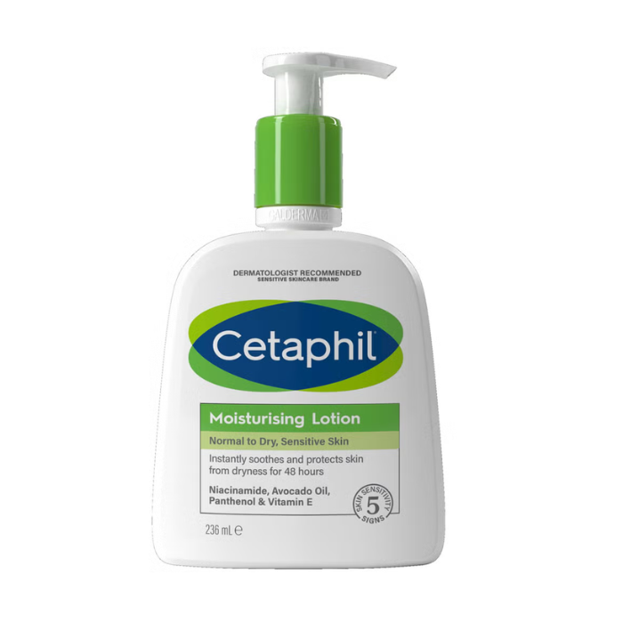 Cetaphil Moisturizing Lotion, 48H Hydration for NormAL to Dry & Sensitive Skin, Lightweight & Non-Greasy, 236ml