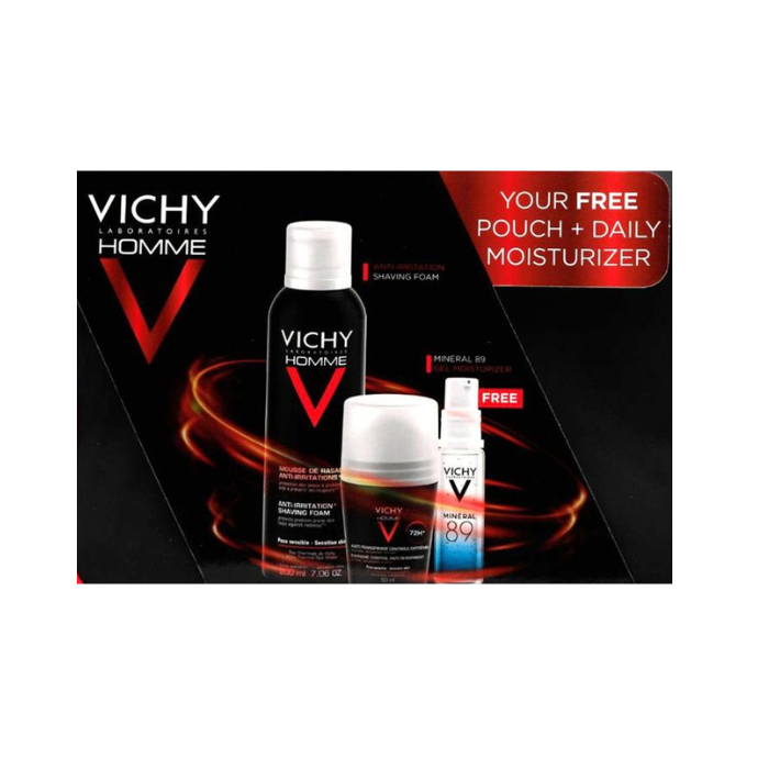 Vch Men Pouch (Shaving Foam+Deo+Mineral 89)+Pouch