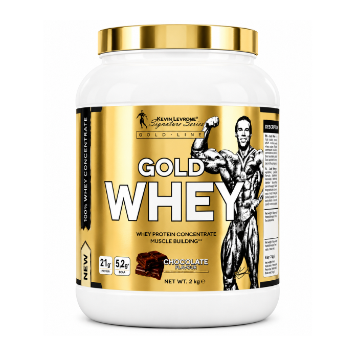 Kevin Levrone Gold Whey Protein Chocolate Flavor 2kg High-Protein Whey Concentrate Powder
