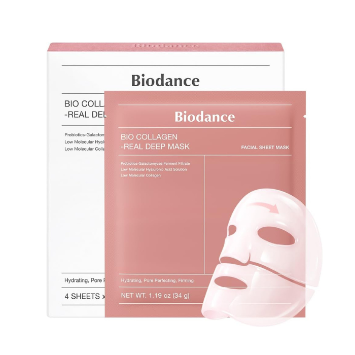 Biodance Bio Collagen Real Deep Hydrogel Sheet Mask, Pore Refining and Elasticity Boost, 34g