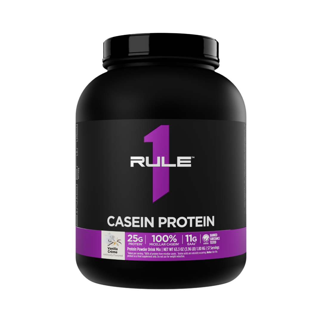 Rule 1 Casein 55 Servings Vanilla Creme 4 Lb
