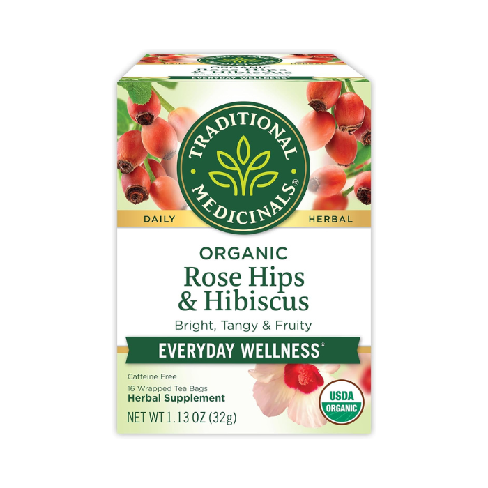 Traditional Medicinals Rose Hips With Hibiscus 16 Tea Bags