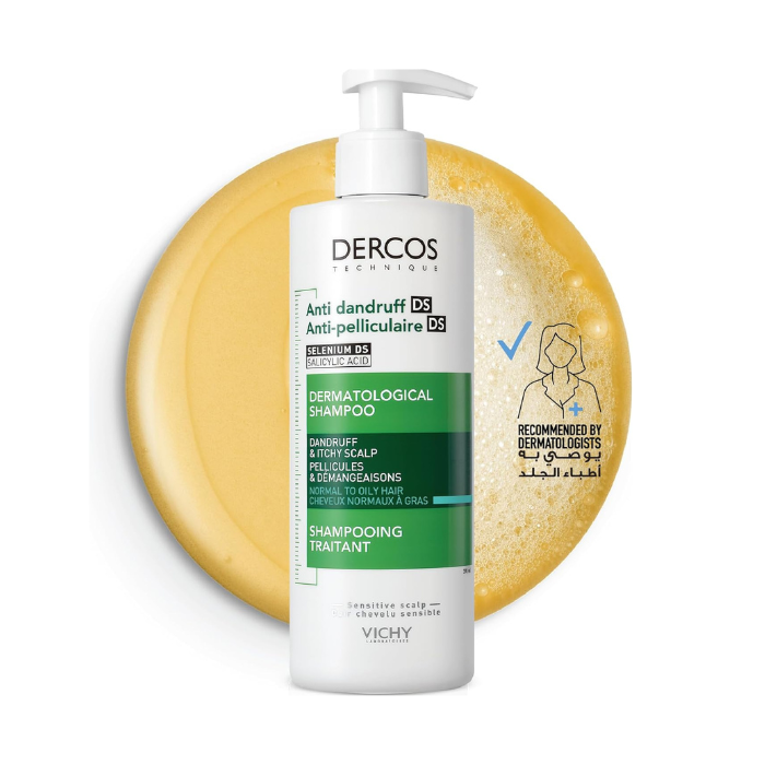 Vichy Dercos Antidandruff Normal - Oily Shampoo 400ml For The Price Of 200ml