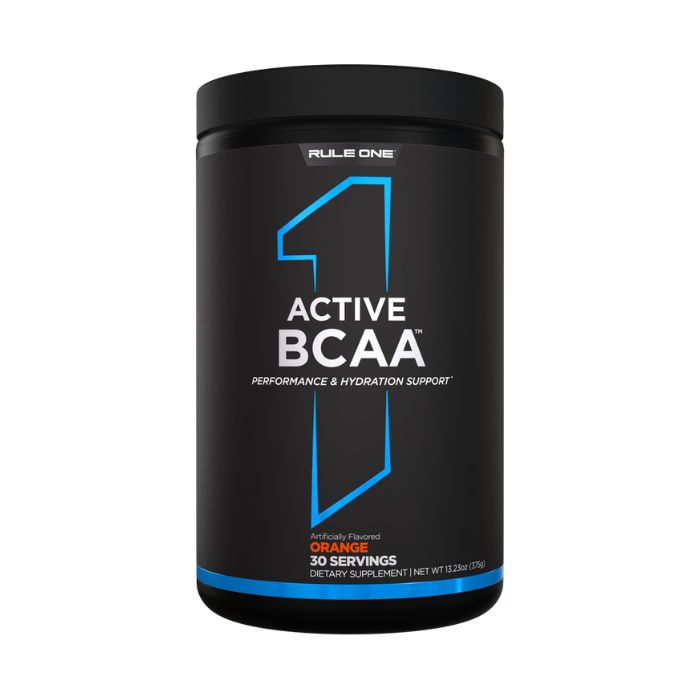 Rule 1 Active BCAA Orange Amino Acid & Electrolyte Hydration Powder 30 Servings, 375g