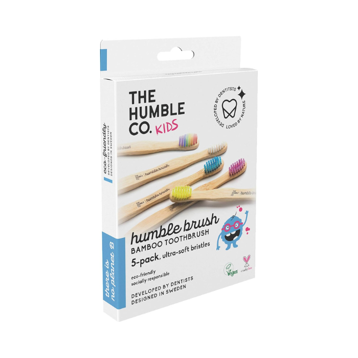 The Humble Co. Kids Bamboo Tooth Brush, 5 Pcs