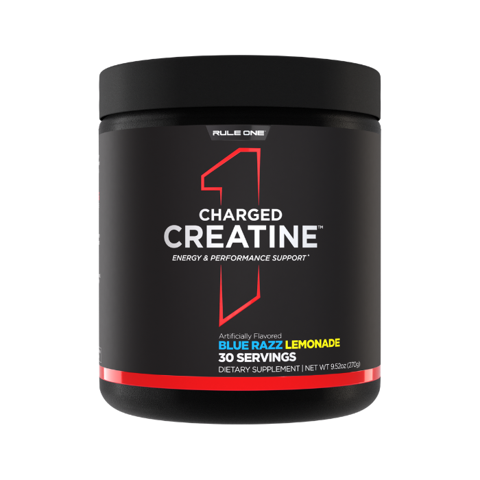 Rule 1 Charged Creatine Blue Razz Lemonade, 30 Servings