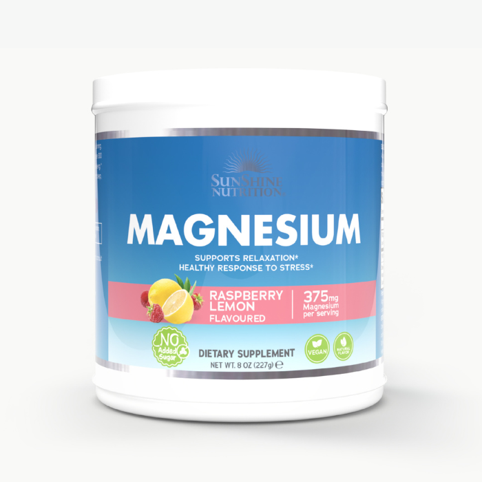Sunshine Nutrition Magnesium Raspberry Lemon 8oz
