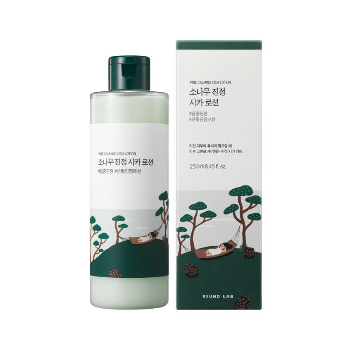 Round Lab Pine Calming Cica Lotion, Soothing Moisturizing Lotion with Pine Leaf & Centella for Sensitive, Irritated Skin, 250ml