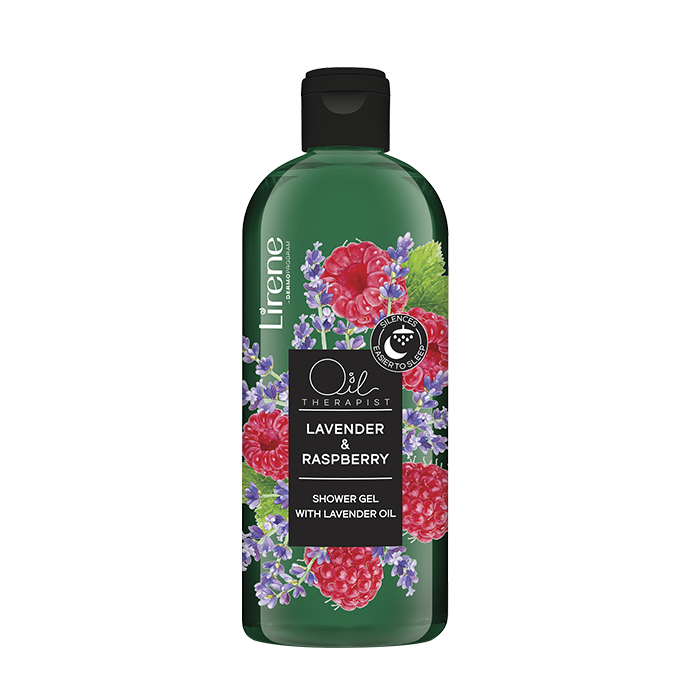 Lirene Shower Gel with Lavender Oil & Raspberry 400ml
