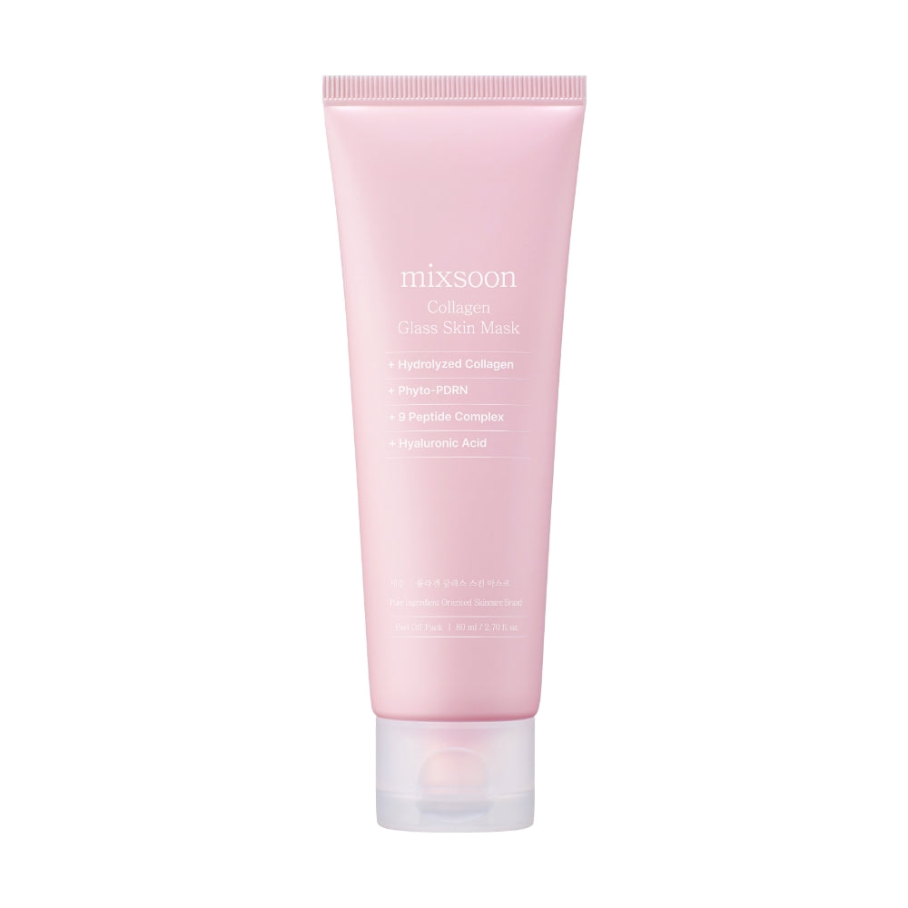 Mixsoon Collagen Glass Skin Peel-Off Mask for Hydration, Elasticity and Radiant Glow, 80ml