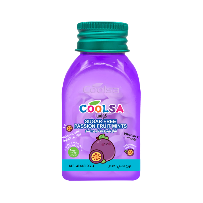 Coolsa Sugar Free Mints Passion Fruit 22g