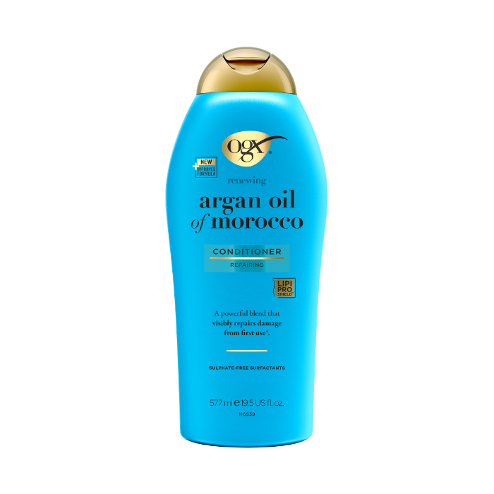 OGX Renewing + Argan Oil Morocco Conditioner with Lipi Pro Shield Technology, Repair & Moisturize Dry Hair, 577ml