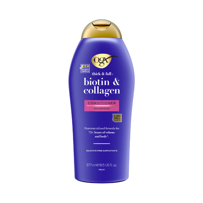 OGX Thick & Full + Biotin & Collagen Volumizing Conditioner with Lipi Pro Shield Technology, Sulfate-Free, 577ml
