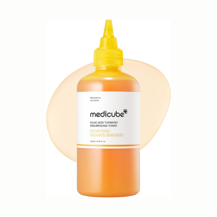 Medicube Kojic Acid & Turmeric Resurfacing Toner with Niacinamide & Glycolic Acid, 250ml