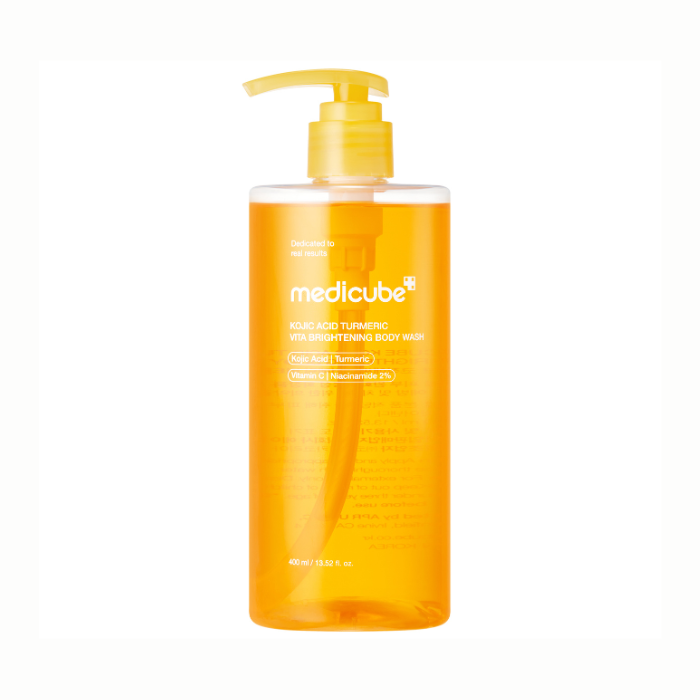 Medicube Kojic Acid Turmeric Vita Body Wash with Niacinamide & AHA/BHA/PHA, 400ml
