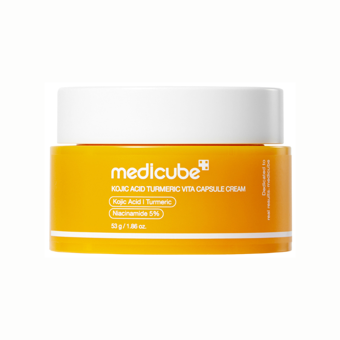 Medicube Kojic Acid Turmeric Vita Capsule Cream with Vitamin C for Tone Brightening & Radiance Care, 53g