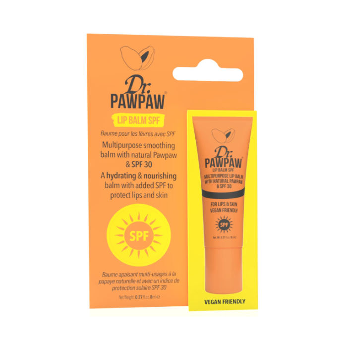 Dr. Paw Paw Multipurpose Lip Balm with (SPF30) Hydrating Papaya Lip & Skin Balm, Vegan & 99% Natural, 8ml