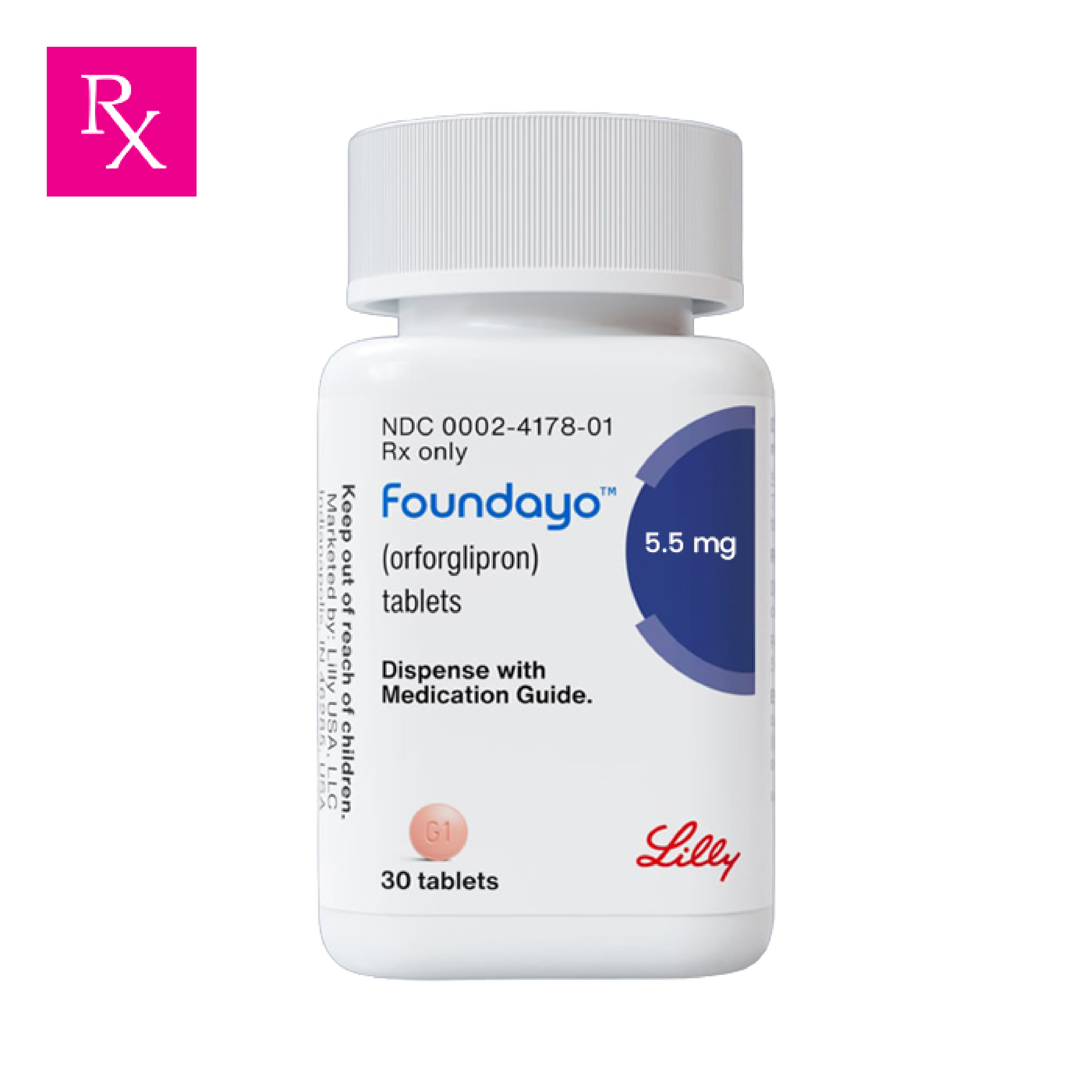 Foundayo 5.5mg Film-Coated Tablets, Weight Management Support Tablets, 30’s Pack