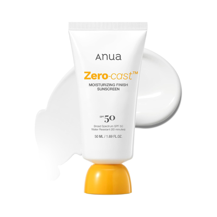 Anua Zero-Cast SPF50 Moisturizing Finish Sunscreen 50ml