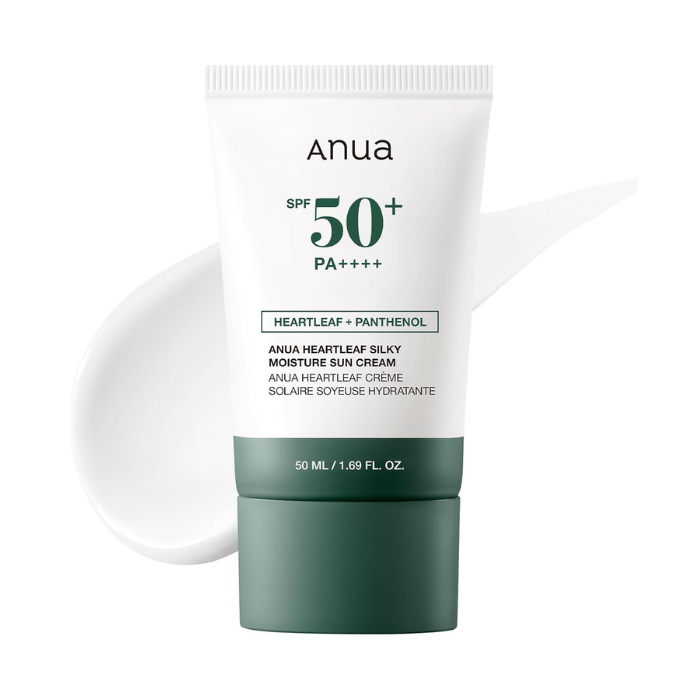 Anua Heartleaf Silky SPF50 Moisture Sunscreen 50ml