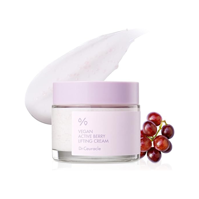 Dr. Ceuracle Vegan Active Berry Lifting Cream, Firming Moisturizer for Elastic, Plump Skin, 75g