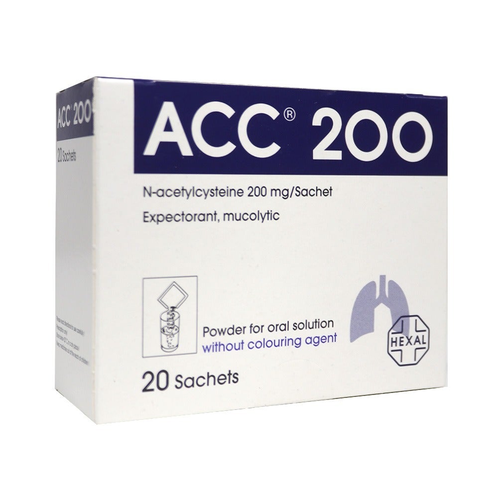 Acc 200 Oral Solution Powder 3g Sachet 20’s
