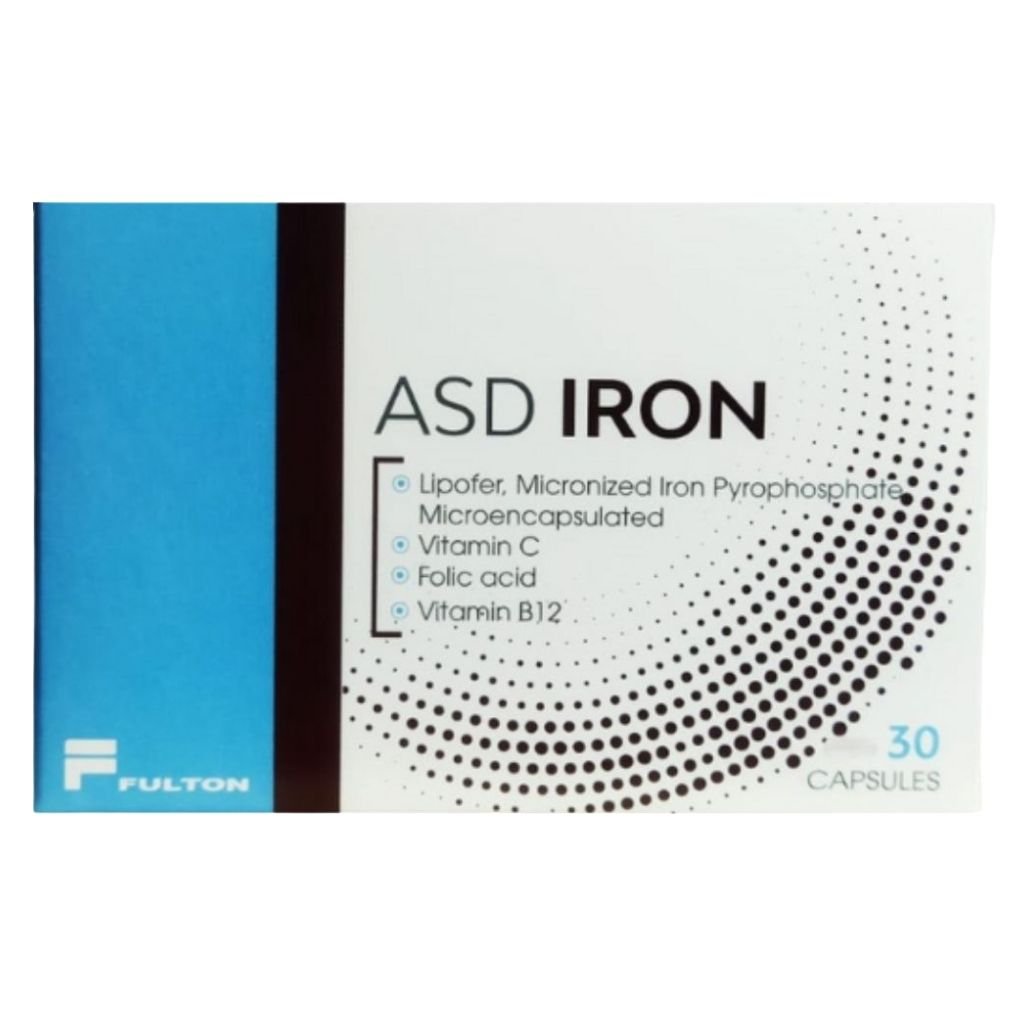 ASD Iron Hard Gelatin Capsules 30s