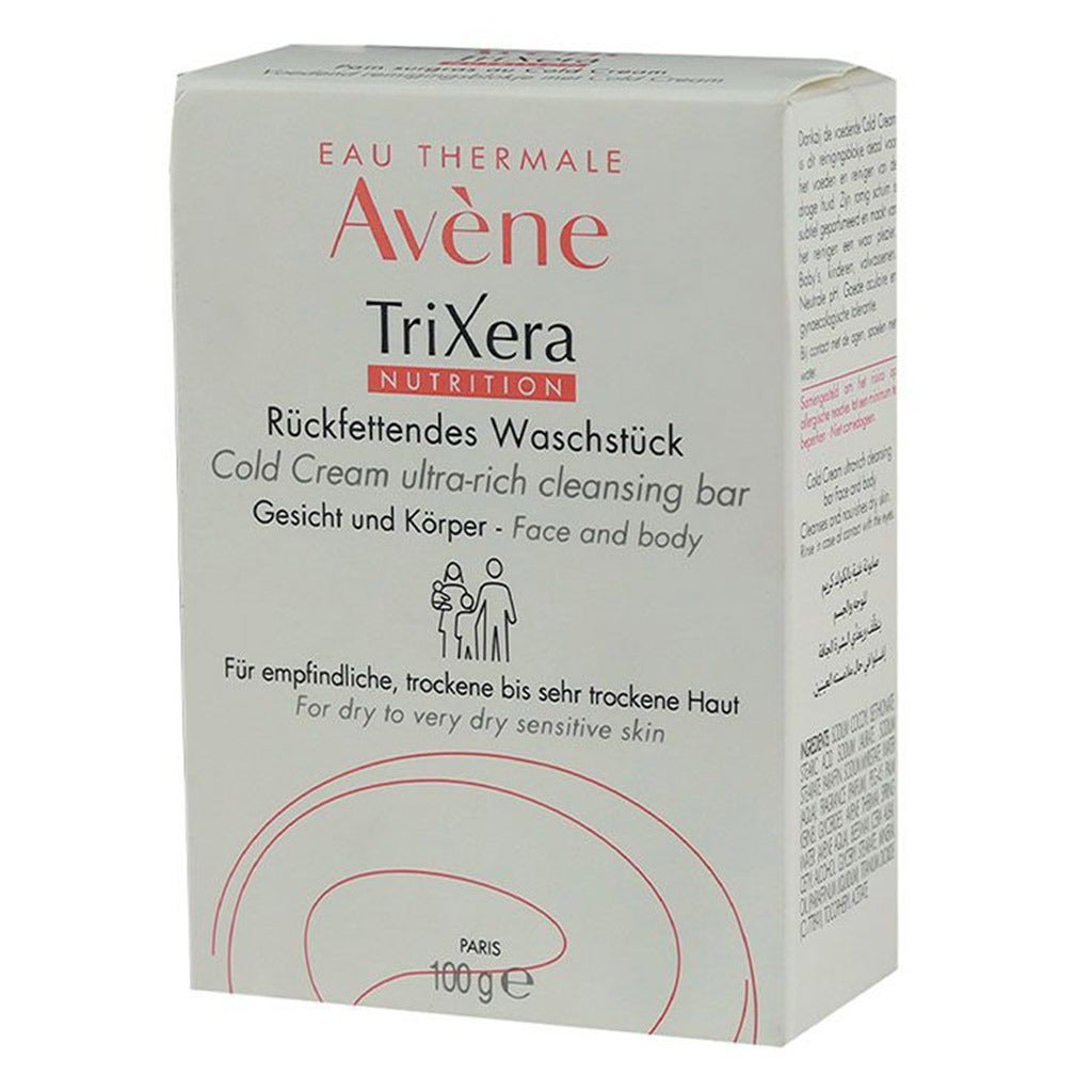 Avene TriXera Cold Cream Ultra-Rich Cleansing Bar 100 gm