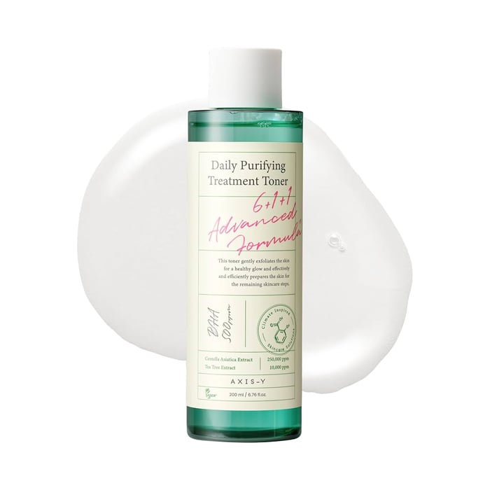 Axis-Y Daily Purifying Treatment Toner - Calming, Acne-Fighting, Pore-Refining Korean Skincare 200ml