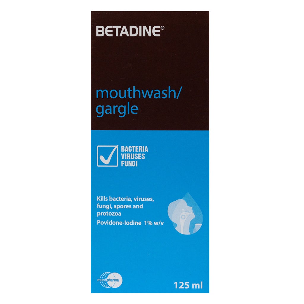 Betadine Mouthwash Gargle 125 ml