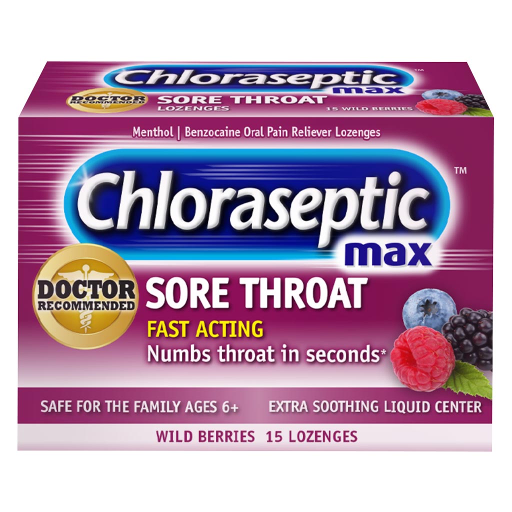 Chloraseptic Max Wild Berry 15's