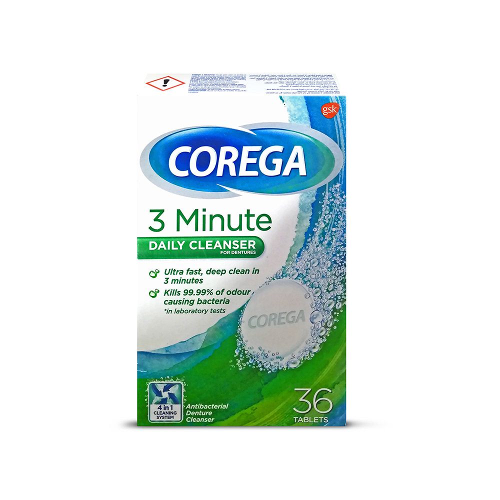 Corega Full Denture Cleanser Tablets 36's