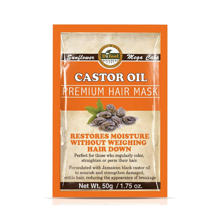 Difeel Premium Hair Mask Castor Oil 50 g Pack
