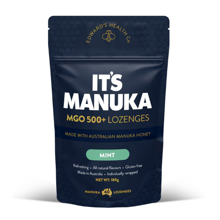 Its Manuka MGO 500 + Lozenges Mint 16s