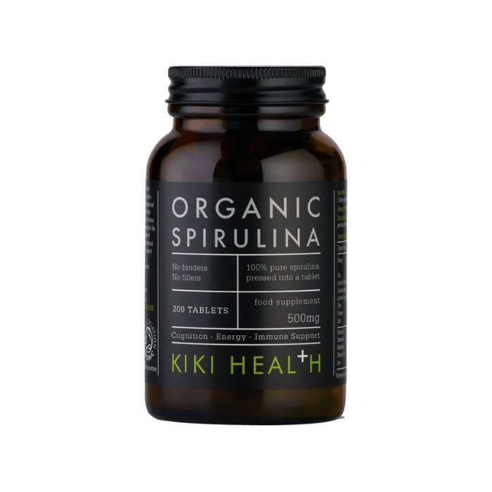 KIKI Health Organic Spirulina 200 Tablets