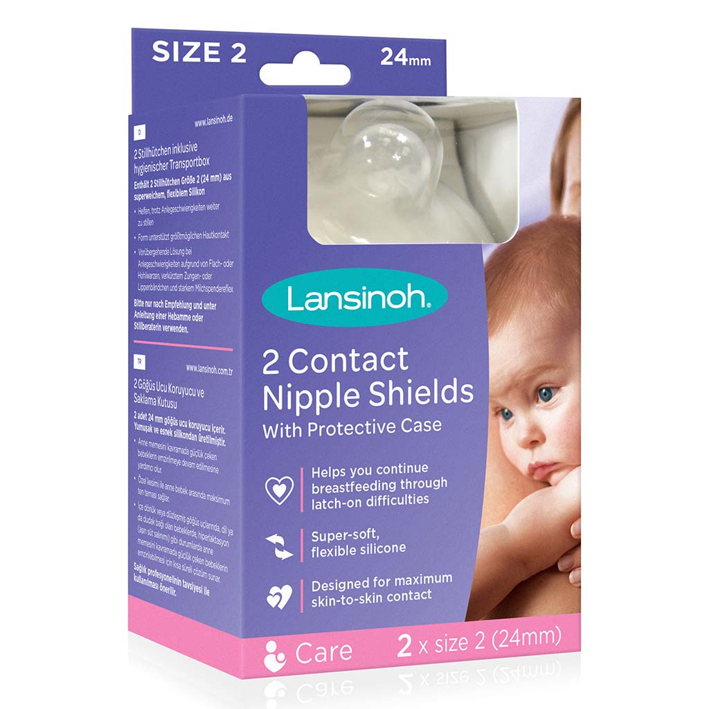 Lansinoh Contact Nipple Shields 24mm 2s