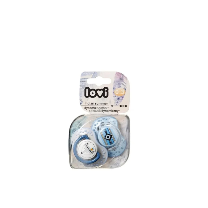 Lovi Dyn Soother Silicone 0-3m 2pcs Indian Summer Boy