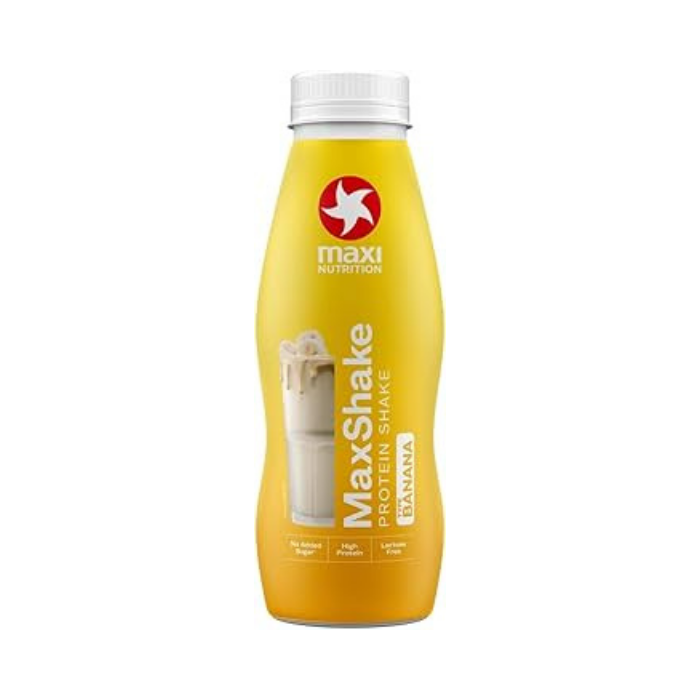 Maxi Nutrition MaxShake Protein Banana, 25g High Protein, Low Fat, No Added Sugar – 330ml