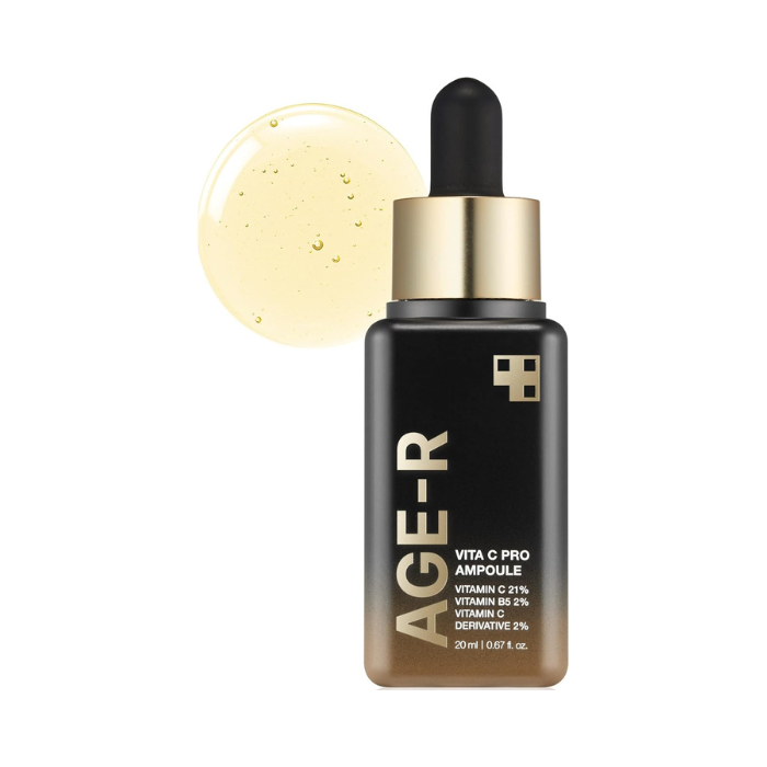 Medicube AGE-R Vita C Pro Ampoule, Pure Vitamin C Brightening Serum for Dark Spots and Glow, 20ml