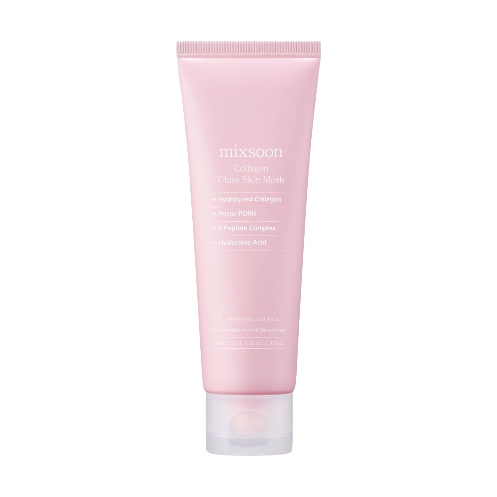 Mixsoon Collagen Glass Skin Peel-Off Mask for Hydration, Elasticity and Radiant Glow, 80ml