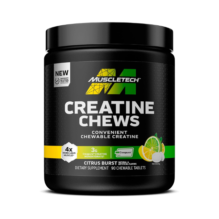 MuscleTech Creatine Chews Citrus Burst Chewable Tab 90's