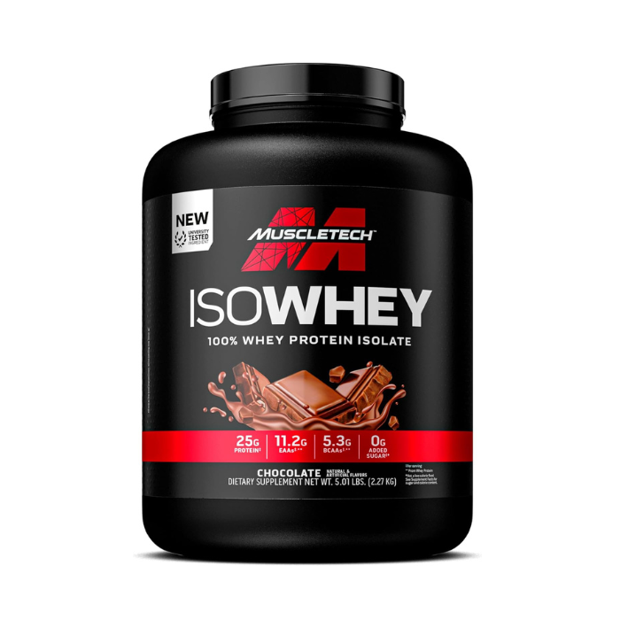 MuscleTech IsoWhey 100% Whey Protein Powder Chocolate 5LB
