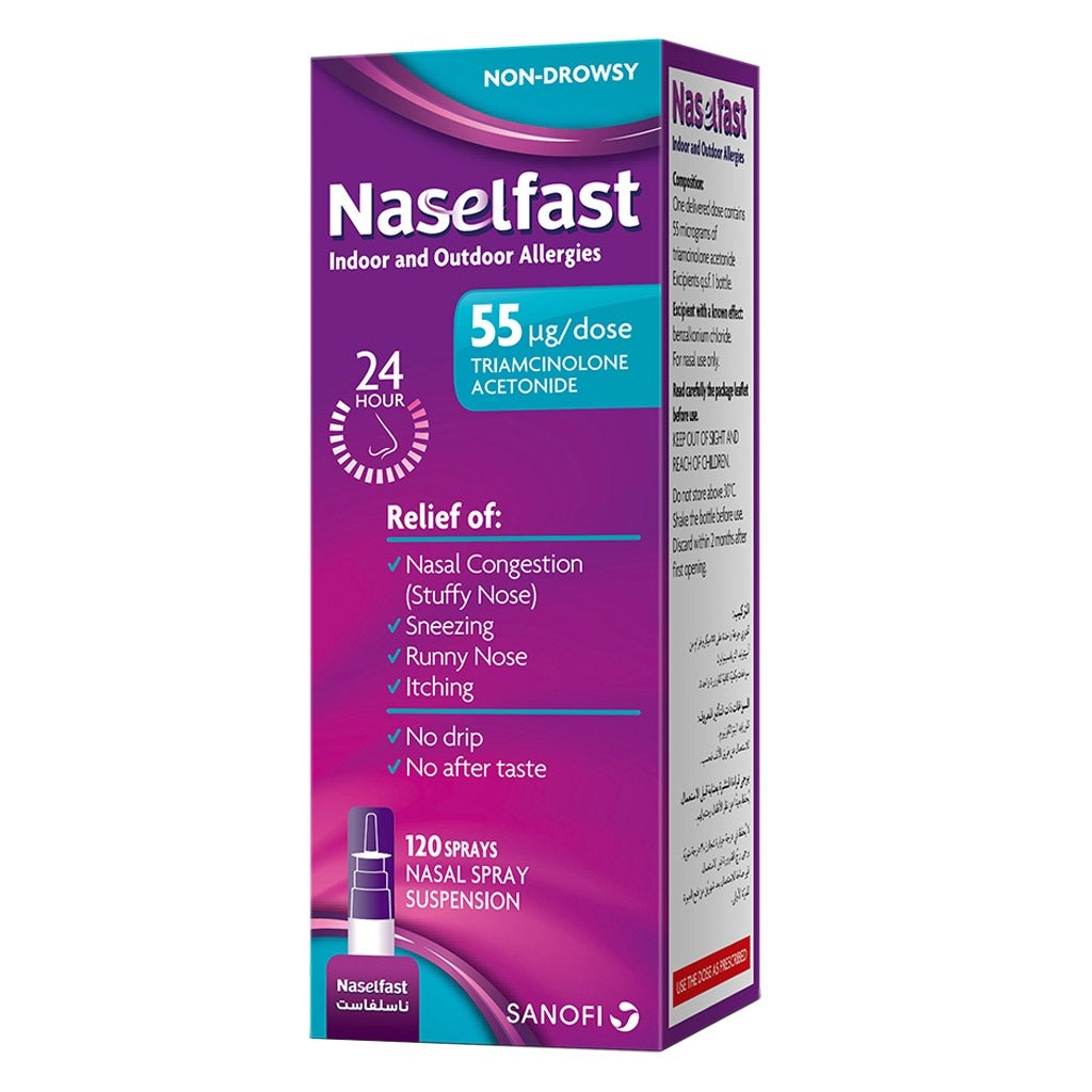 Naselfast 55MCG Nasal Spray Susp 120 Doses