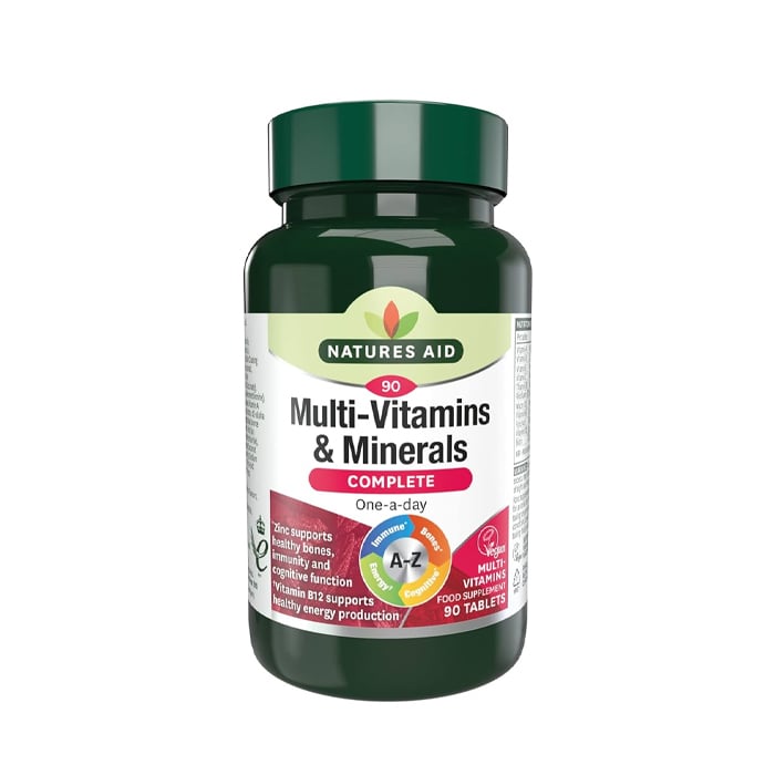Natures Aid Complete Multi-Vitamin & Minerals  90 Tablets