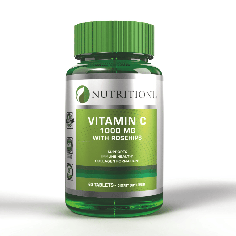 Nutritionl Vitamin C 1000mg with Rose Hips, Immune Support and Antioxidant - Tablets 60s
